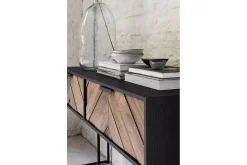 Sideboard Criss Cross Massivholz B 120 cm