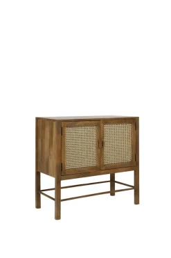 Sideboard Nele Holz Rattan 88x40 cm