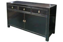 Sideboard schwarz 135 cm