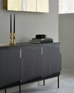 Sideboard Stairs Eiche schwarz B 150 cm