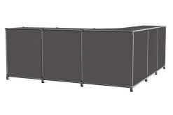 Sideboard System 180 graugrün B 210 cm