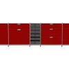 Sideboard System 180 rot B 327 cm