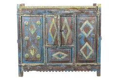 Sideboard Vintage blau gelb