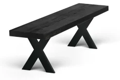 Sitzbank DEN Eiche schwarz 180cm