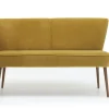 Sitzbank Dolores Stoff gelb B 180 cm