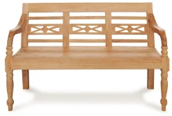 Sitzbank Flower Teak natur ca 130 cm