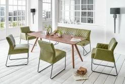 Sitzbank Leder grün 140*90*70 cm