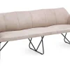 Sitzbank Leder Paula rosa 160*90*64 cm