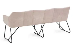 Sitzbank Leder Paula rosa 160*90*64 cm