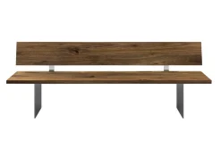 Sitzbank mit Rückenlehne Asteiche