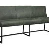Sitzbank Ora 3-Sitzer Leder grün