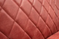 Sitzbank Ora 3-Sitzer Leder rot