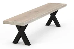 Sitzbank Swinderby Eiche White Wash 160cm