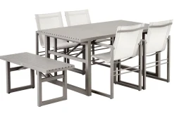 Sitzbank Vevi Aluminium beige 200cm