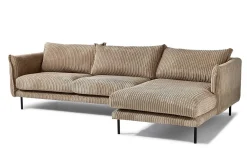 2-Sitzer mit Recamiere BOO Cord beige