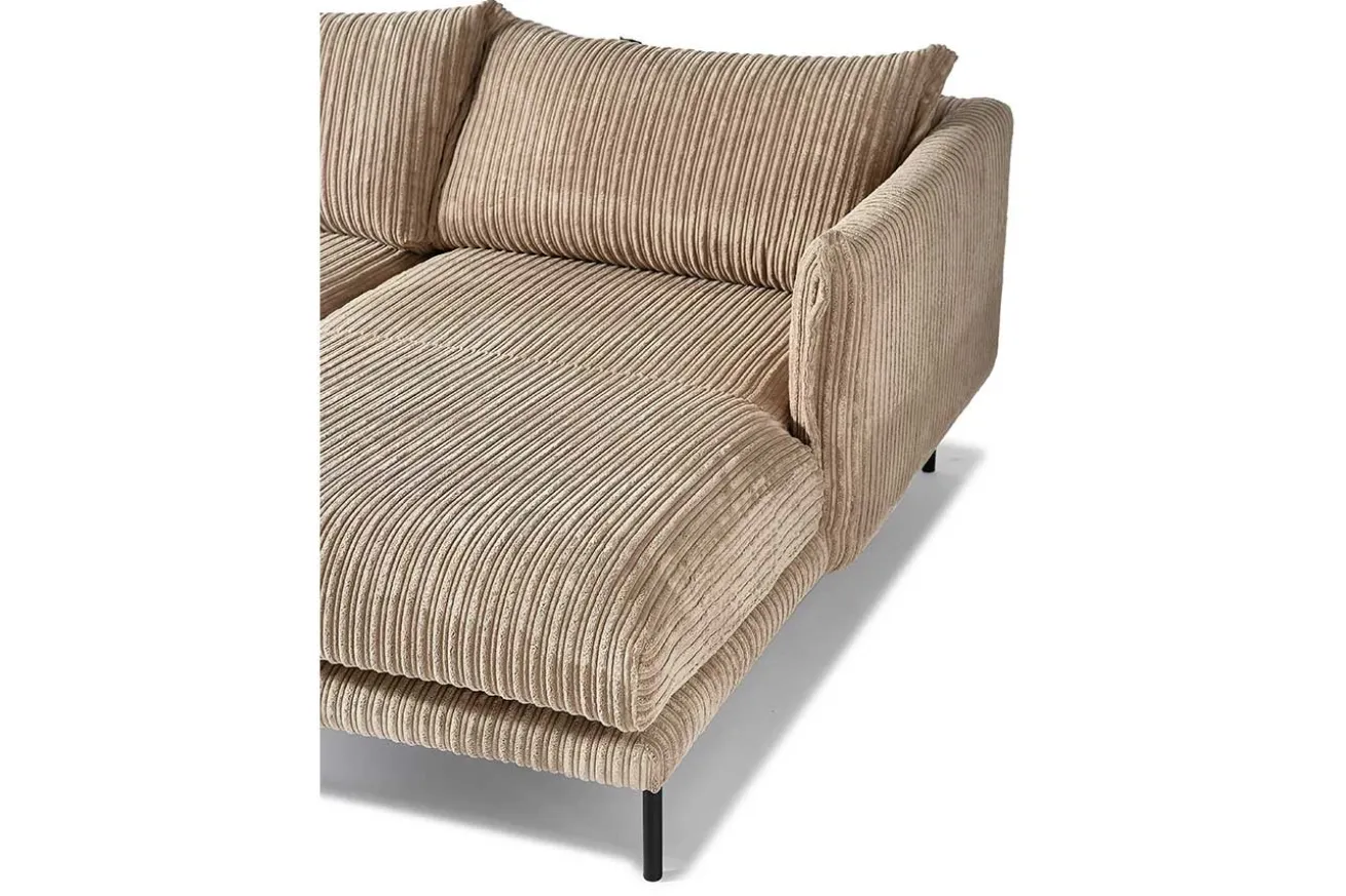 2-Sitzer mit Recamiere BOO Cord beige