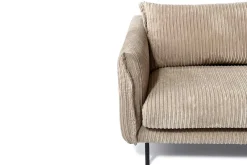 2-Sitzer mit Recamiere BOO Cord beige