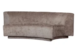 2-Sitzer Pop halbrund Samt taupe