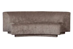 2-Sitzer Pop halbrund Samt taupe
