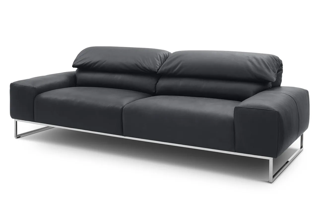 2-Sitzer Samara Leder schwarz