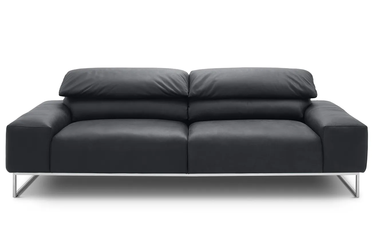 2-Sitzer Samara Leder schwarz