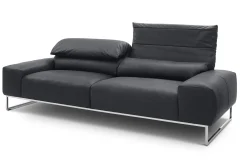 2-Sitzer Samara Leder schwarz