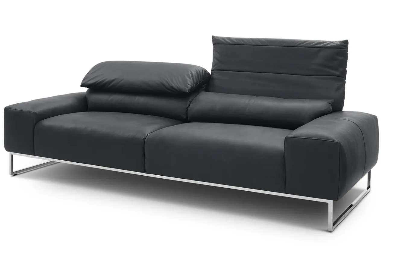 2-Sitzer Samara Leder schwarz