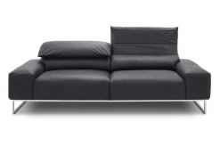 2-Sitzer Samara Leder schwarz