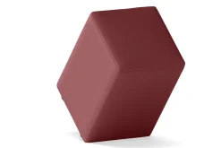 Sitzhocker Basic Leder rot