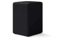 Sitzhocker Basic Leder schwarz