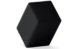 Sitzhocker Basic Leder schwarz