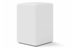 Sitzhocker Basic Leder weiß