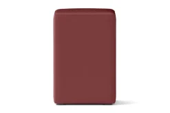 Sitzhocker Leder bordeaux