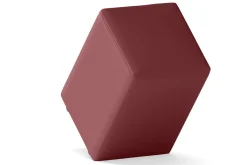 Sitzhocker Leder bordeaux