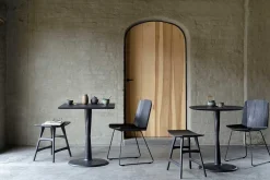 Sitzhocker Osso Eiche schwarz H 48 cm