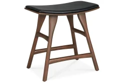 Sitzhocker Osso Teak gepolstert