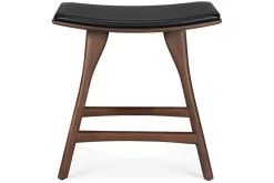 Sitzhocker Osso Teak gepolstert