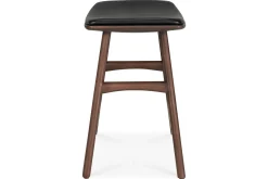 Sitzhocker Osso Teak gepolstert