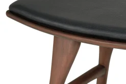 Sitzhocker Osso Teak gepolstert