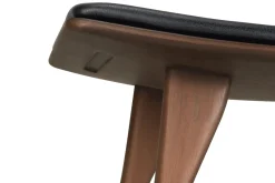 Sitzhocker Osso Teak gepolstert