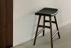 Sitzhocker Osso Teak gepolstert