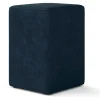 Sitzhocker Samt blau