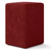 Sitzhocker Samt bordeaux