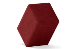 Sitzhocker Samt bordeaux