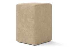 Sitzhocker Samt creme