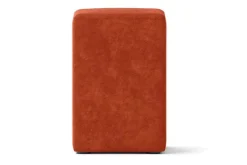 Sitzhocker Samt orange