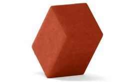 Sitzhocker Samt orange