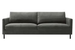 Sofa 3 Sitzer Impala Classic Samt grau