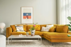 Sofa 3,5 Sitzer Sigrid Exclusiv Stoff beige