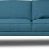 Sofa Aurelia 2,5 Sitzer Stoff blau